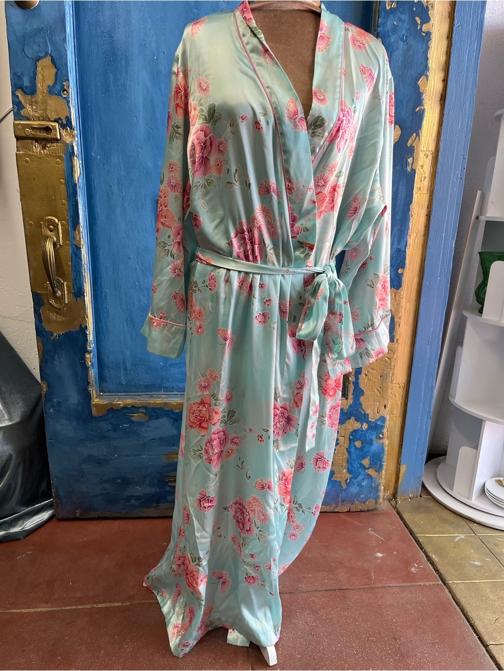 Morgan Taylor Mint and Pink Floral Girls' Dress